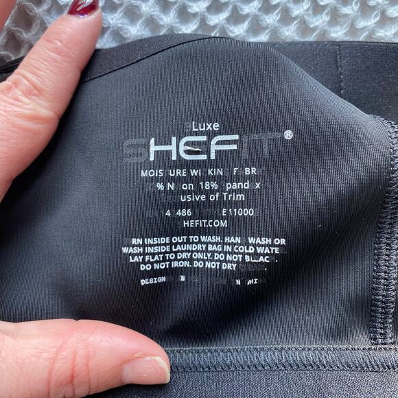 Shefit Flex Sports Bra Black and Silver Medium Impact Bra Size 3 Luxe - Picture 6 of 9